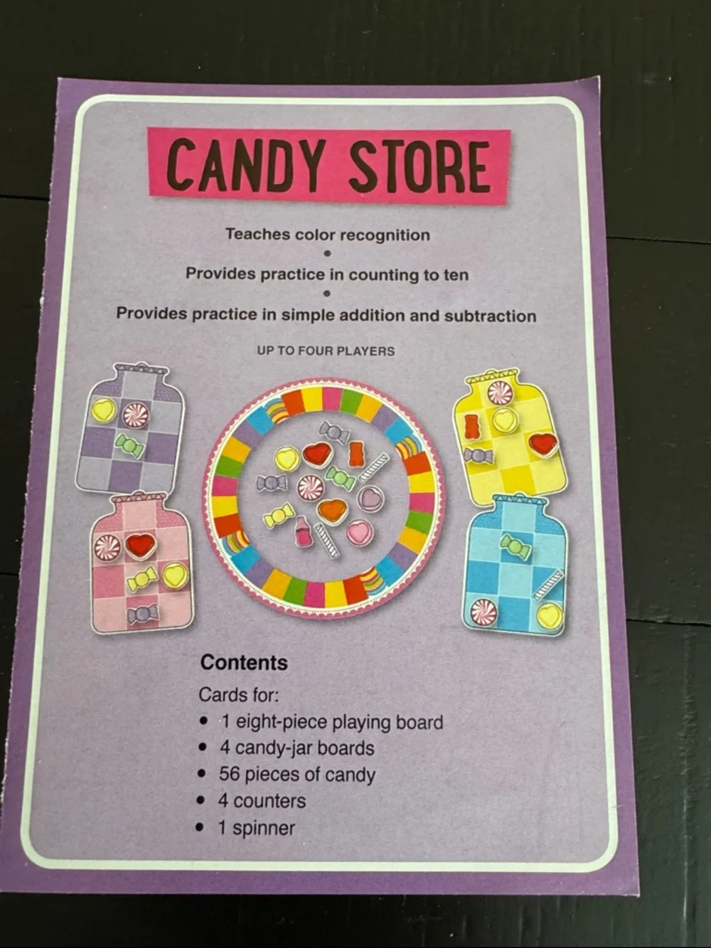 Candy Store Colors and Counting Game